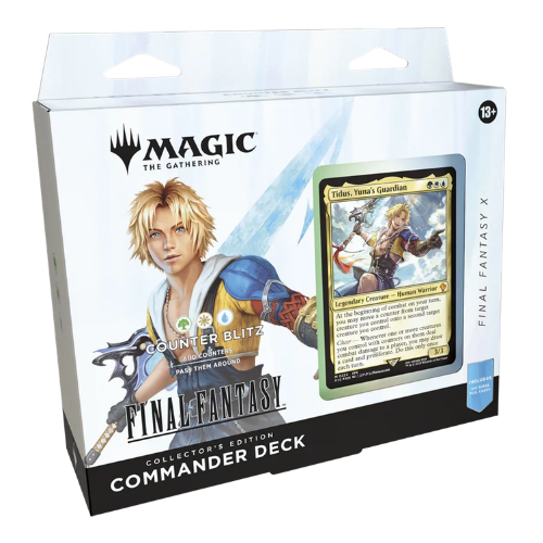 Magic: The Gathering — Universes Beyond: Final Fantasy Collector Commander Deck — Tidus, Yuna's Guardian (Counter Blitz)
