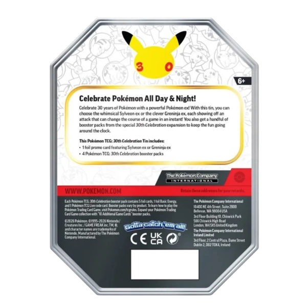Pokémon TCG — 30th Celebration Ex Tin: Greninja ex