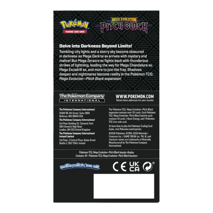 Pokémon TCG: Mega Evolution — Pitch Black Half Booster Box (18 Packs)