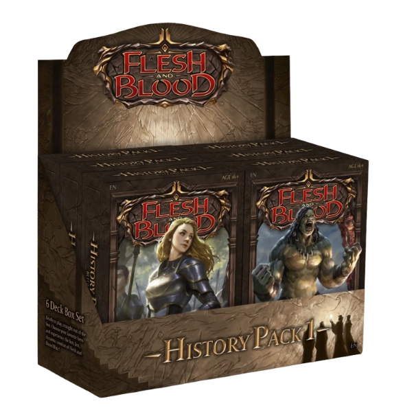 Flesh & Blood — History Pack 1 Blitz Deck Display (6 Decks)