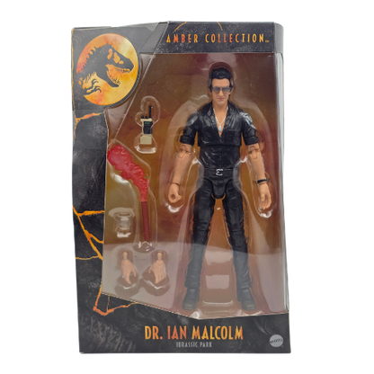Jurassic World Amber Collection — Dr. Ian Malcolm 1st Edition 6.5-Inch Action Figure (Jurassic Park)