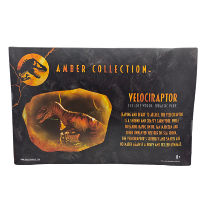 Jurassic World Amber Collection — Tiger Velociraptor 6-Inch Action Figure (The Lost World: Jurassic Park)