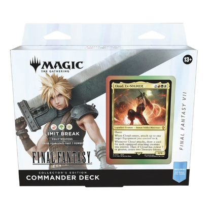 Magic: The Gathering — Universes Beyond: Final Fantasy Collector Commander Deck — Cloud, Ex-SOLDIER (Limit Break)
