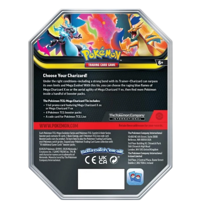 Pokémon TCG — Mega Evolution: Mega Charizard X ex Tin