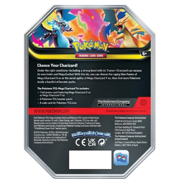 Pokémon TCG — Mega Evolution: Mega Charizard Y ex Tin