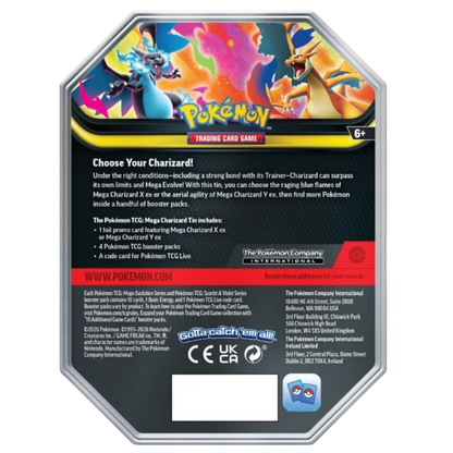 Pokémon TCG — Mega Evolution: Mega Charizard Y ex Tin