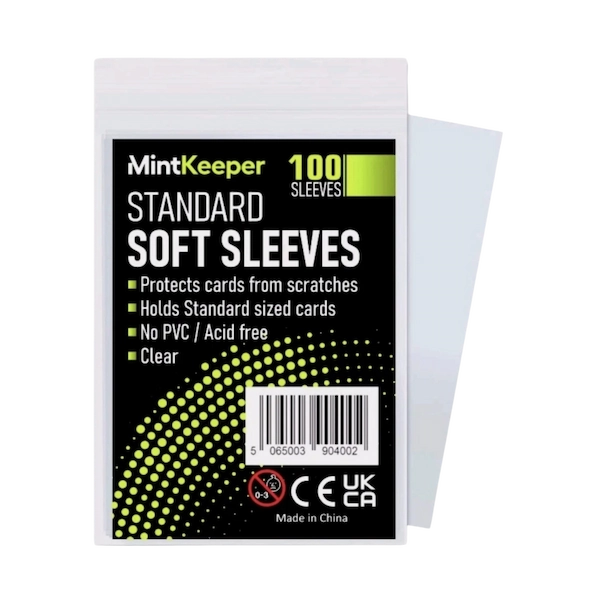 MintKeeper Standard Soft Card Sleeves — Pack of 100
