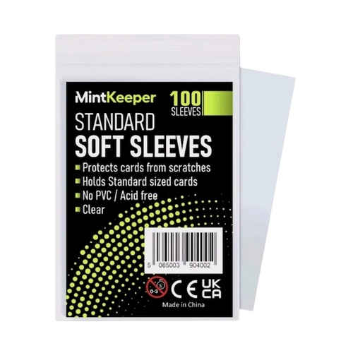 MintKeeper Standard Soft Card Sleeves — Pack of 100