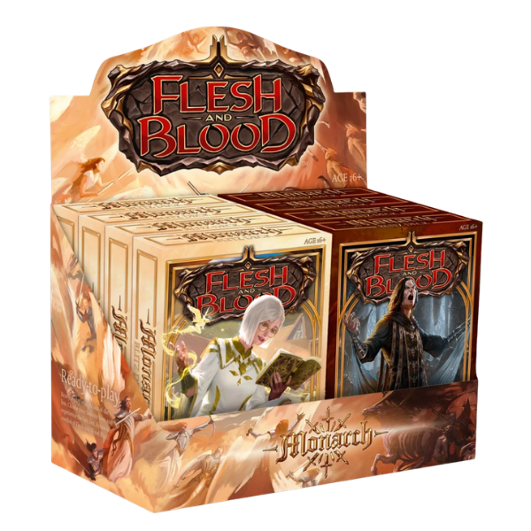 👑 Flesh & Blood — Monarch Blitz Deck Display (8 Decks)