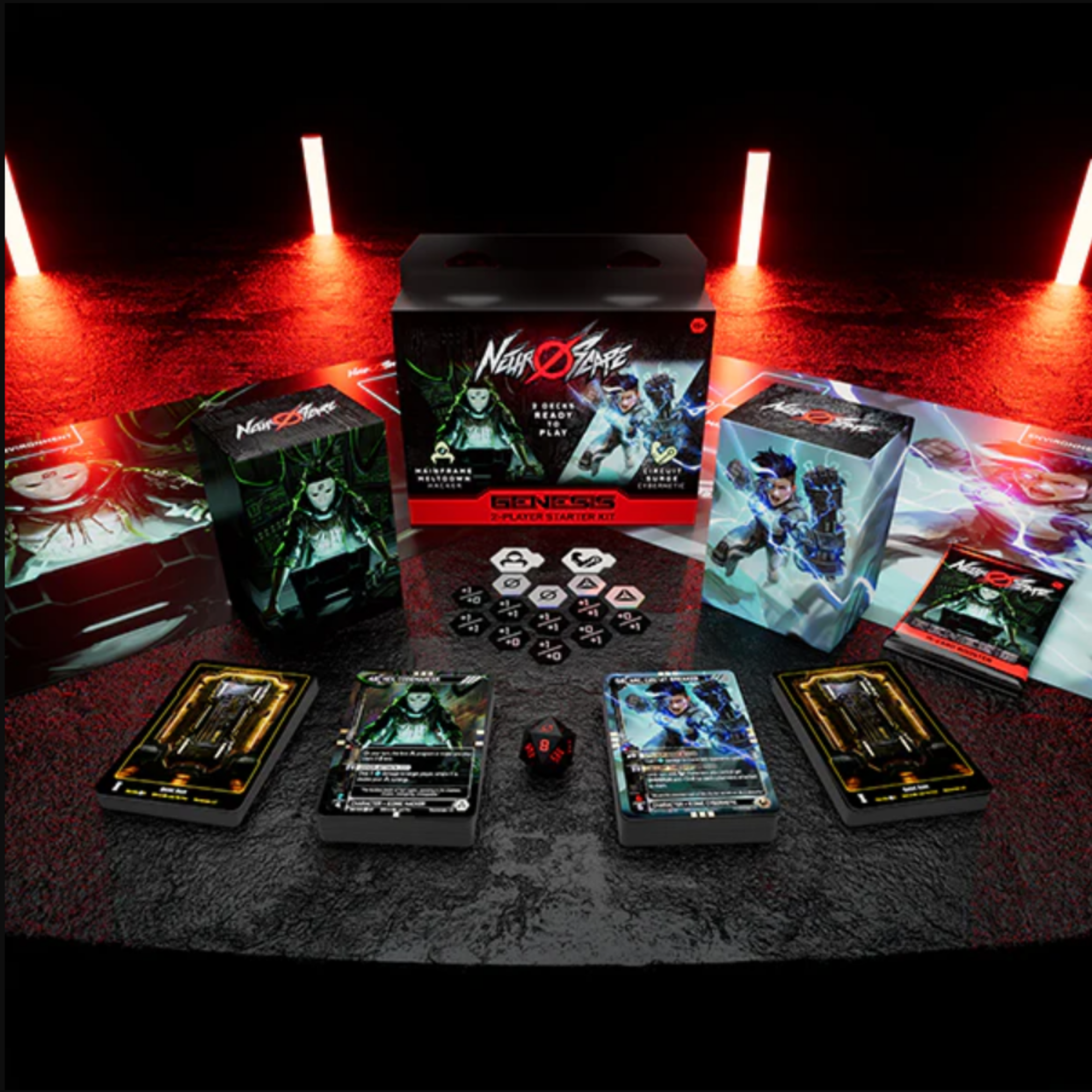 Neuroscape TCG — Genesis Unlimited: 2 Player Starter Kit — Hacker vs Cybernetic (Pre-Order)