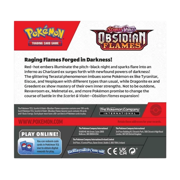 Pokémon TCG — Obsidian Flames Booster Box
