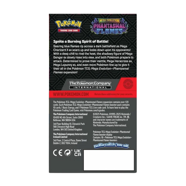 Pokémon TCG — Phantasmal Flames Half Booster Box (18 Packs)