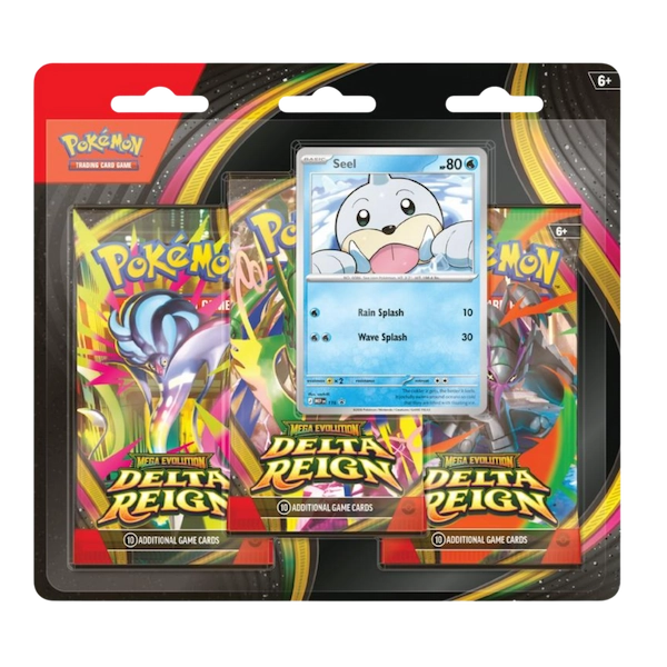 Pokémon TCG — Mega Evolution: Delta Reign — 3-Pack Blister: Seel