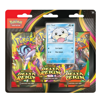 Pokémon TCG — Mega Evolution: Delta Reign — 3-Pack Blister: Seel