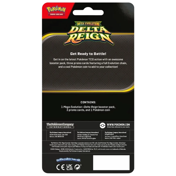 Pokémon TCG — Mega Evolution: Delta Reign — Premium Checklane Blister: Ampharos