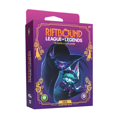 Riftbound: League of Legends TCG — Unleashed Champion Deck: Vex Display