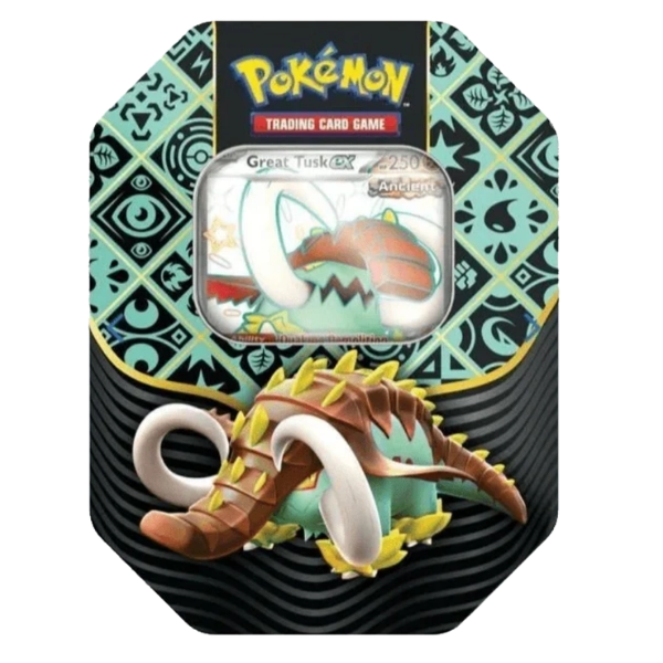Pokémon TCG — Scarlet & Violet: Paldean Fates Tin — Great Tusk ex