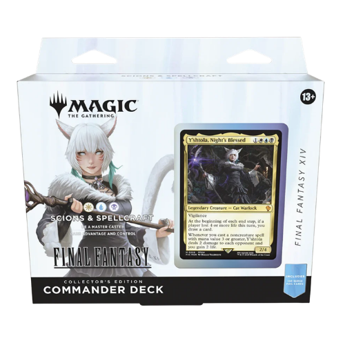 y'shtola mtg card sleeves MTG Universes Beyond Final Fantasy Collector Commander Deck Y'shtola Night's Blessed