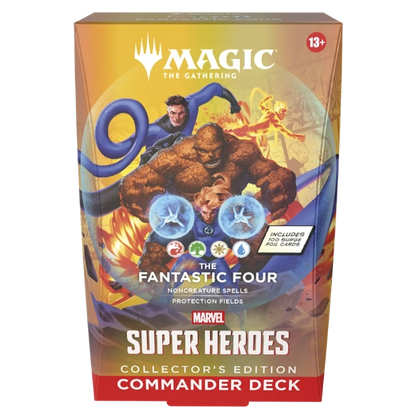 Magic: The Gathering — Marvel Super Heroes Collector Commander Decks — Full Set of 4 (Doom Prevails, Wakanda Forever, Fantastic Four, Avengers Assemble)