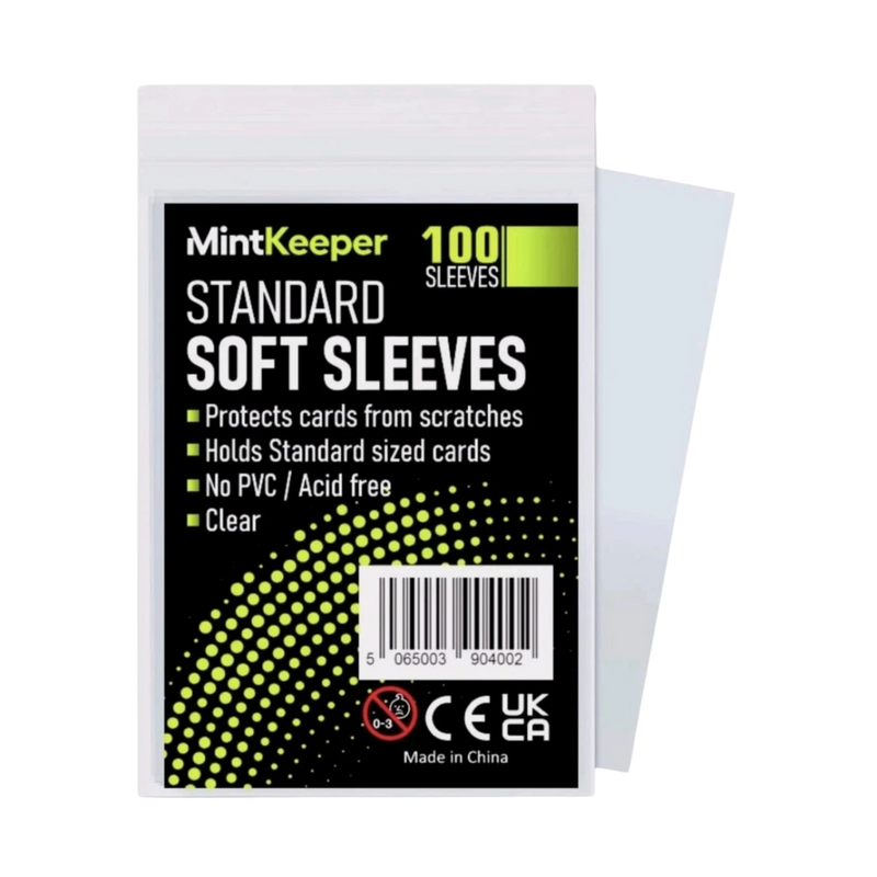 MintKeeper Standard Soft Card Sleeves — Pack of 100