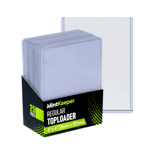 MintKeeper Card Toploaders — Regular 35pt 3x4 Inch (Pack of 25)