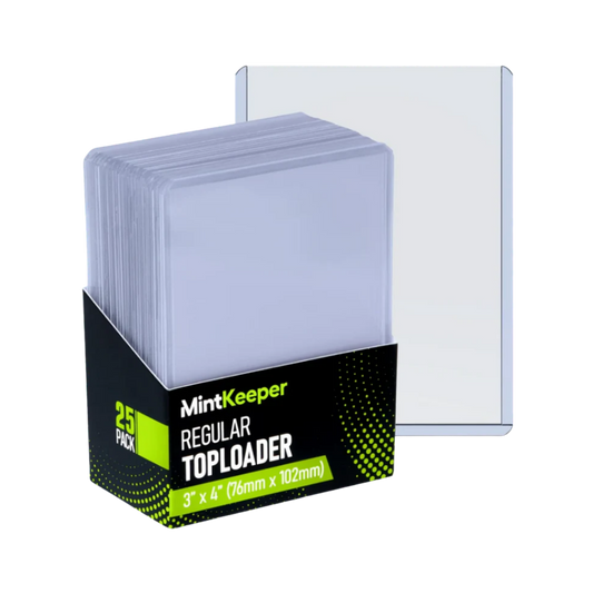 MintKeeper Card Toploaders — Regular 35pt 3x4 Inch (Pack of 25)