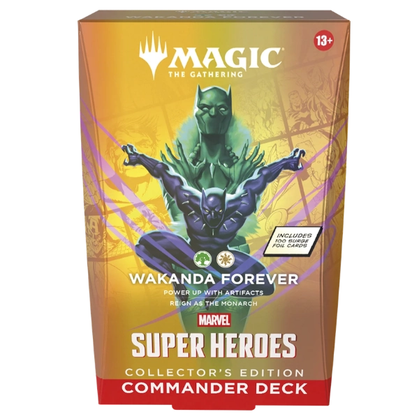 Magic: The Gathering — Marvel Super Heroes Collector Commander Decks — Full Set of 4 (Doom Prevails, Wakanda Forever, Fantastic Four, Avengers Assemble)